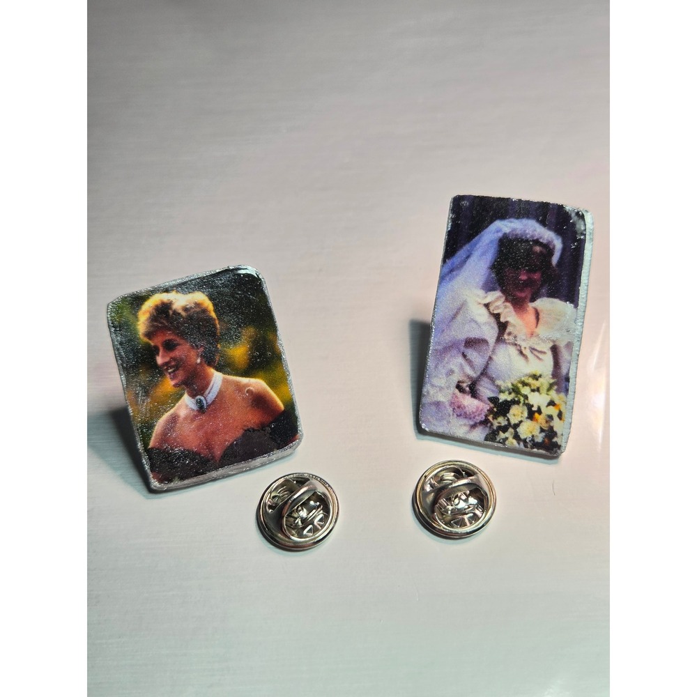 Handmade Pin Set Princess Diana Royalcore 90s Nostalgia Handmade